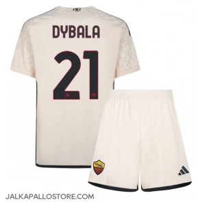 AS Roma Paulo Dybala #21 Vieraspaita Lapsille 2023-24 Lyhythihainen (+ shortsit)